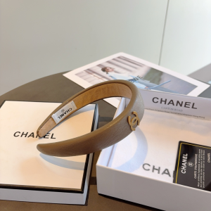 Chanel CC Logo Gray Headbands