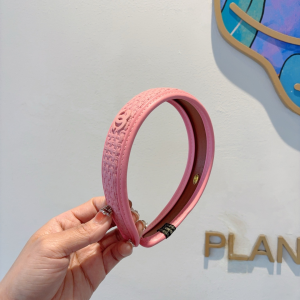 Chanel CC Logo Pink Headbands