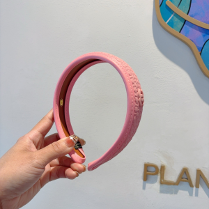 Chanel CC Logo Pink Headbands