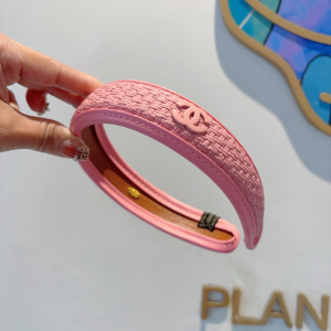 Chanel CC Logo Pink Headbands