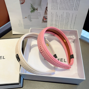 Chanel CC Logo Pink Headbands
