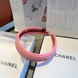 Chanel CC Logo Pink Headbands