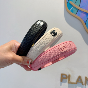Chanel CC Logo Pink Headbands