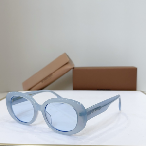 Burberry Check Oval Luxury Eyewear Sunglasses B4339 Light Blue Burberry Check Oval Luxury Eyewear Sunglasses B4339 Light Blue