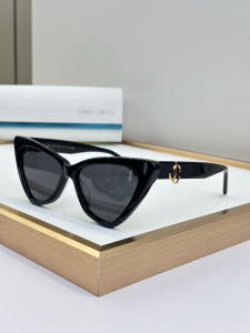 Jimmy Choo Sol Cat Eye Luxury Eyewear Sunglasses JC5008 Black Jimmy Choo Sol Cat Eye Luxury Eyewear Sunglasses JC5008 Black