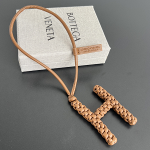 Bottega Veneta Letter H Bag Charm Brown Bottega Veneta Letter H Bag Charm Brown