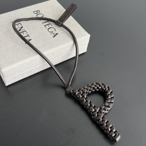 Bottega Veneta Letter P Bag Charm Dark Brown Bottega Veneta Letter P Bag Charm Dark Brown