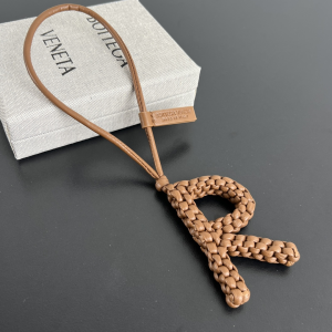 Bottega Veneta Letter R Bag Charm Brown Bottega Veneta Letter R Bag Charm Brown