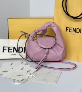 Fendi Spy Mini Pink Leather Shoulder Crossbody Bag Fendi Spy Mini Pink Leather Shoulder Crossbody Bag