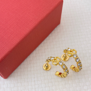 Valentino Orecchini Vlogo Signature Metal and Swarovski Crystal Earrings Valentino Orecchini Vlogo Signature Metal and Swarovski Crystal Earrings