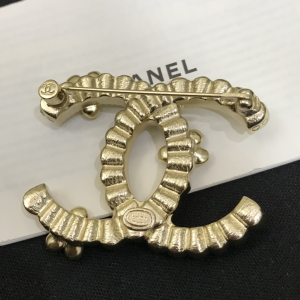 Chanel Crystal CC Flower Brooch