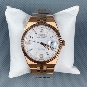 Rolex Land Dweller White Dial Rose Gold Watch 40MM Rolex Land Dweller White Dial Rose Gold Watch 40MM