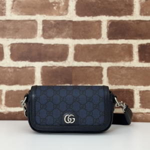 Gucci Ophidia Super Mini GG Supreme Canvas Shoulder Bag Navy Blue Gucci Ophidia Super Mini GG Supreme Canvas Shoulder Bag Navy Blue