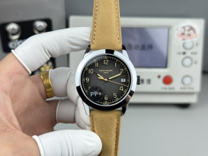 Patek Philippe Calatrava Gray Dial Beige Leather Strap Watch Patek Philippe Calatrava Gray Dial Beige Leather Strap Watch