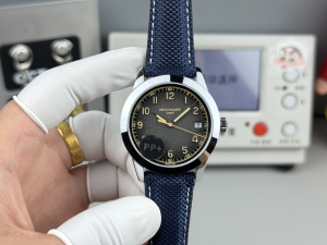 Patek Philippe Calatrava Gray Dial Blue Leather Strap Watch Patek Philippe Calatrava Gray Dial Blue Leather Strap Watch