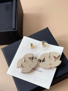 Chanel Pink CC Logo Earrings