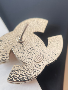 Chanel Pink CC Logo Earrings