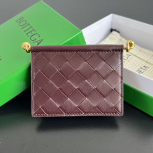 Bottega Veneta Solstice Business Card Case Wallet Red Woven Intrecciato Calf Leather Bottega Veneta Solstice Business Card Case Wallet Red Woven Intrecciato Calf Leather