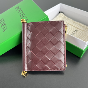 Bottega Veneta Solstice Small Bi Fold Wallet Red Woven Intrecciato Calf Leather Bottega Veneta Solstice Small Bi Fold Wallet Red Woven Intrecciato Calf Leather