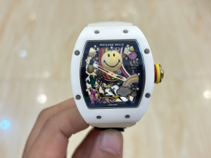 Richard Mille RM88 Limited Edition Titanium Smiley Dial Automatic Winding Watch Black White Richard Mille RM88 Limited Edition Titanium Smiley Dial Automatic Winding Watch Black White