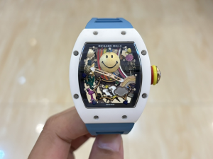 Richard Mille RM88 Limited Edition Titanium Smiley Dial Automatic Winding Watch Light Blue Richard Mille RM88 Limited Edition Titanium Smiley Dial Automatic Winding Watch Light Blue