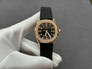 Patek Philippe Aquanaut Luce Black Dial Diamond Bezel Ladies Watch Patek Philippe Aquanaut Luce Black Dial Diamond Bezel Ladies Watch