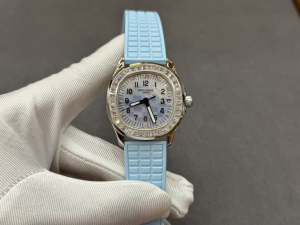Patek Philippe Aquanaut Luce Light Blue Dial Diamond Bezel Ladies Watch Patek Philippe Aquanaut Luce Light Blue Dial Diamond Bezel Ladies Watch