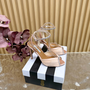 Aquazzura Be Mine High Heeled Sandals Pink 100MM Aquazzura Be Mine High Heeled Sandals Pink 100MM