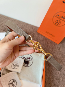 Hermes Ceinture Regate 24 Gray Epsom Leather Belt Hermes Ceinture Regate 24 Gray Epsom Leather Belt