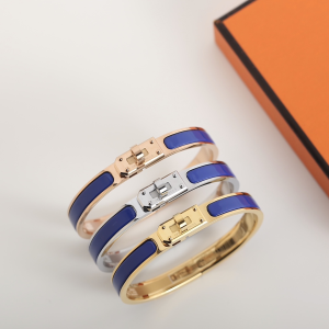 Hermes Mini Clic Kelly Narrow Bracelet Blue Hermes Mini Clic Kelly Narrow Bracelet Blue