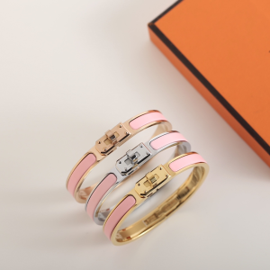 Hermes Mini Clic Kelly Narrow Bracelet Light Pink Hermes Mini Clic Kelly Narrow Bracelet Light Pink