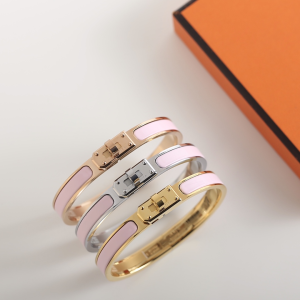 Hermes Mini Clic Kelly Narrow Bracelet Pink Hermes Mini Clic Kelly Narrow Bracelet Pink