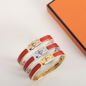 Hermes Mini Clic Kelly Narrow Bracelet Red Hermes Mini Clic Kelly Narrow Bracelet Red
