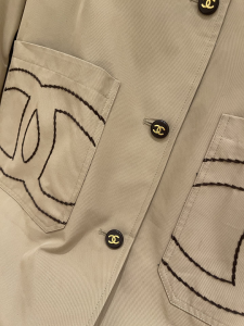 Chanel CC Logo Bomber Jacket