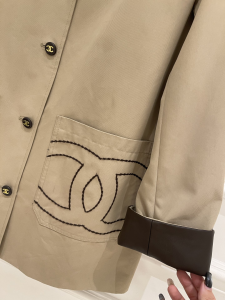 Chanel CC Logo Bomber Jacket