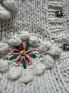 Chanel White Knit Cardigan