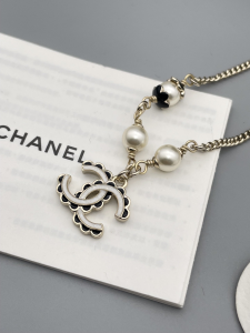 Chanel CC Logo Pearl Bracelets