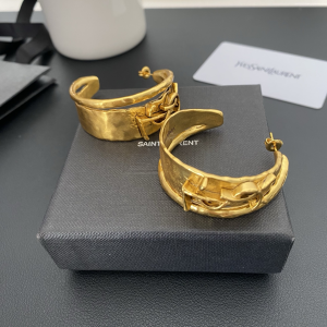 Saint Laurent Cassandre YSL Gold Metal Earrings Saint Laurent Cassandre YSL Gold Metal Earrings