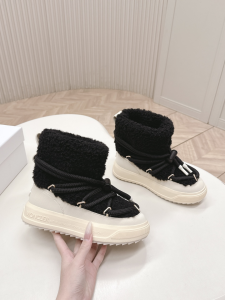 Moncler Altive Mid Teddy Snow Ankle Boots Black Moncler Altive Mid Teddy Snow Ankle Boots Black