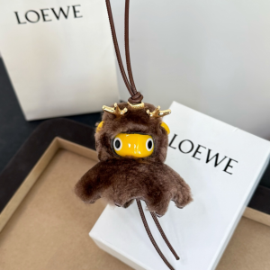 Charms Loewe Deer Puzz Bag Charm Brown