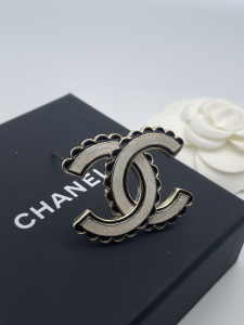 Chanel CC Logo Brooch