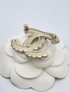 Chanel CC Logo Brooch