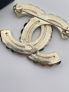 Chanel CC Logo Brooch