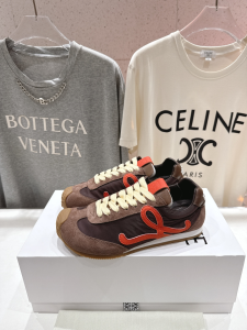 Loewe Ballet 2 Runner Sneakers Brown Nylon and Suede Calfskin Leather Loewe Ballet 2 Runner Sneakers Brown Nylon and Suede Calfskin Leather