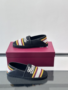 Gucci Alonso Script Black Canvas Espadrilles Flats Gucci Alonso Script Black Canvas Espadrilles Flats