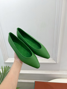 Loro Piana Rebecca Ballet Flats Green Calfskin Leather Loro Piana Rebecca Ballet Flats Green Calfskin Leather