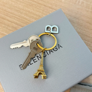 Balenciaga Keychain Keyring Gold