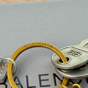 Balenciaga Keychain Keyring Gold