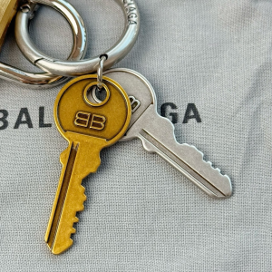 Balenciaga Padlock Keychain Keyring Gold