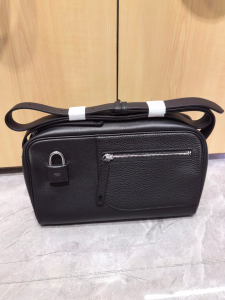 Hermes Nouveau On Body Shoulder Bag Black Grained Calfskin and Taurillon Clemence Leather Hermes Nouveau On Body Shoulder Bag Black Grained Calfskin and Taurillon Clemence Leather